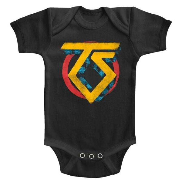 Twisted Sister Rock Band Logo Baby Onesie