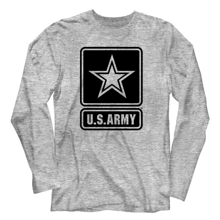 US Army Star Badge Logo Long Sleeve T-Shirt