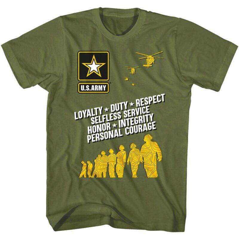 US Army Core Values Men’s T Shirt