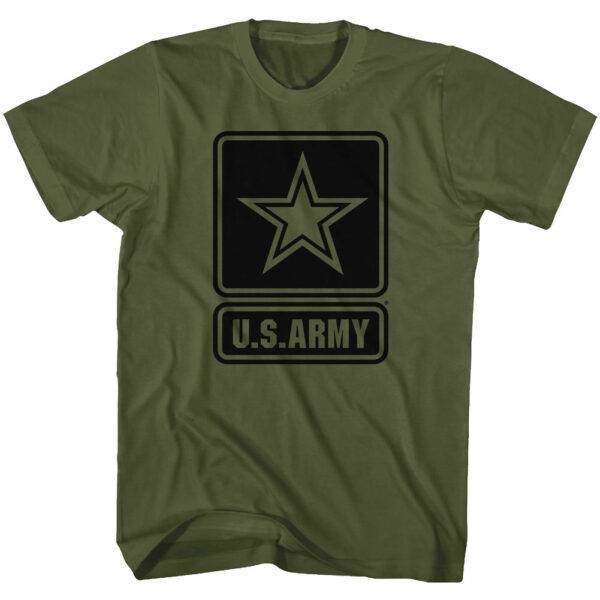 US Army Star Badge Logo Khaki T-Shirt