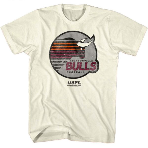 USFL Jacksonville Bulls Logo T-Shirt