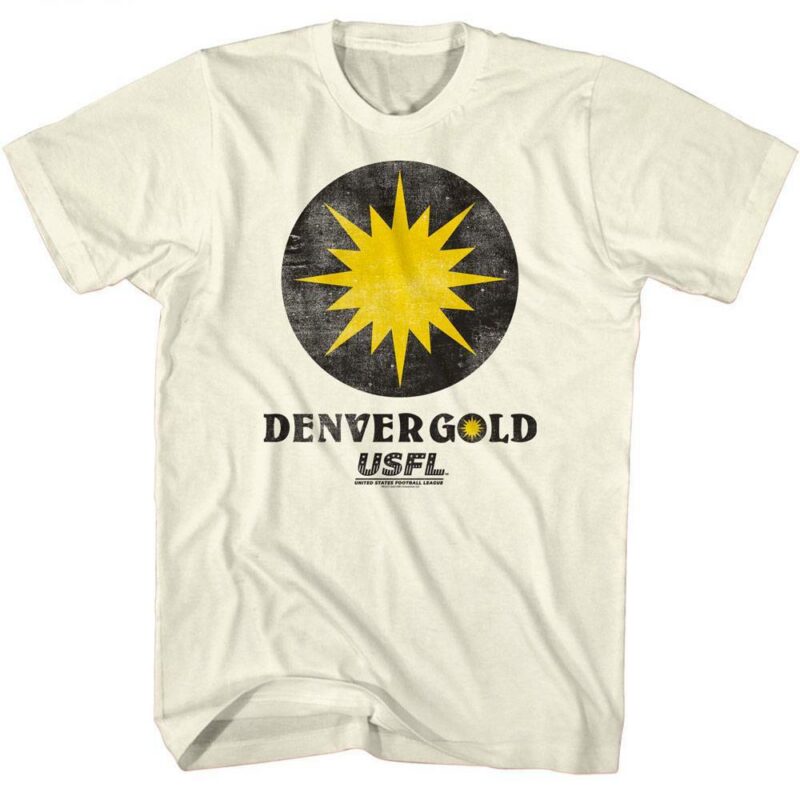 USFL Denver Gold Logo T-Shirt