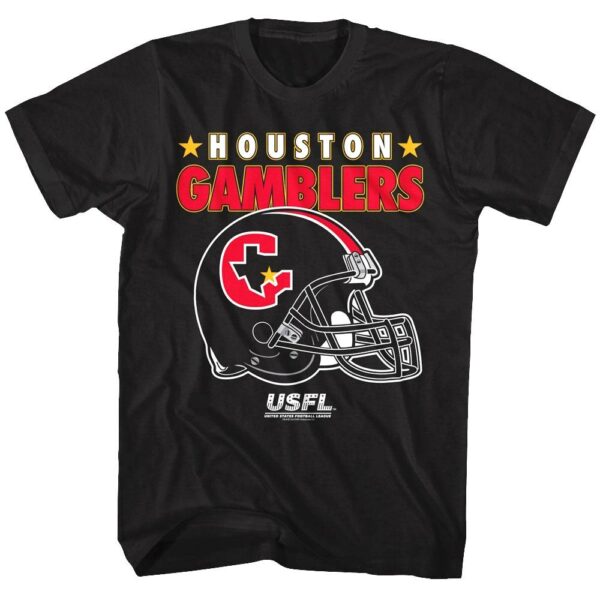 USFL Houston Gamblers Helmet T-Shirt