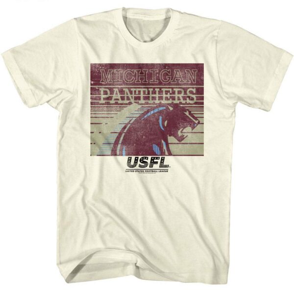 USFL Michigan Panthers Logo T-Shirt