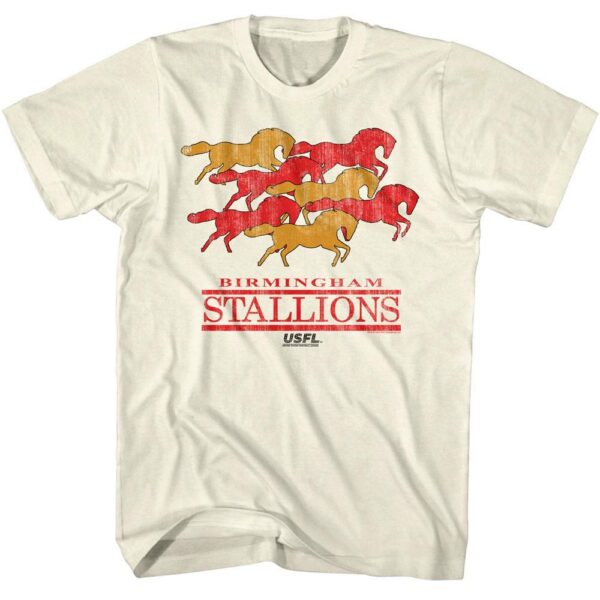 USFL Birmingham Stallions Herd T-Shirt