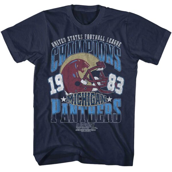 USFL Michigan Panthers Champions 1983 T-Shirt