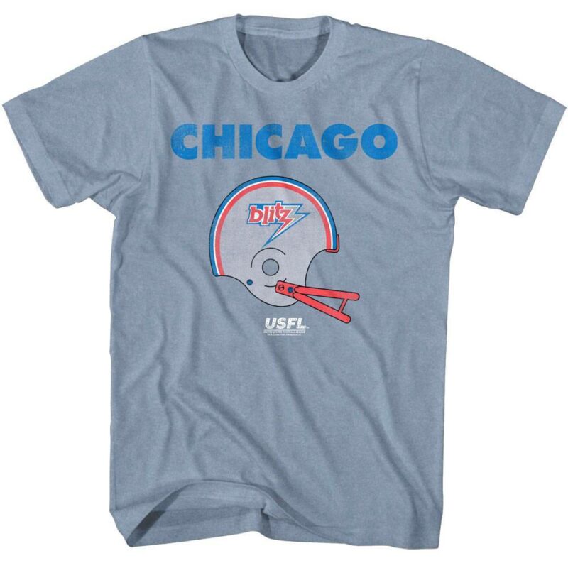 USFL Chicago Blitz Football T-Shirt