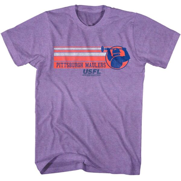 USFL Pittsburgh Maulers Striped T-Shirt