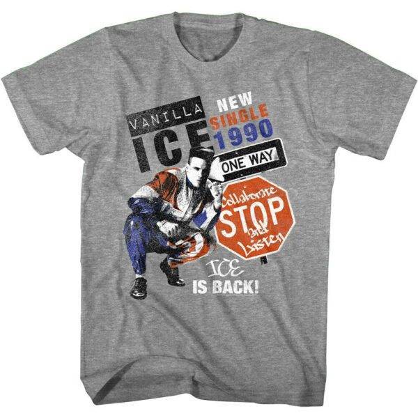 Vanilla Ice Stop Collaborate & Listen Mens T Shirt