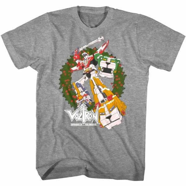 Voltron Lionforce Christmas Wreath Men’s T Shirt