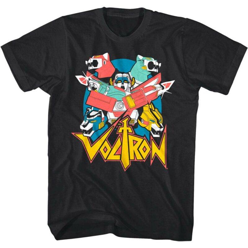 Voltron Retron 5 Lions Robot Men’s T Shirt