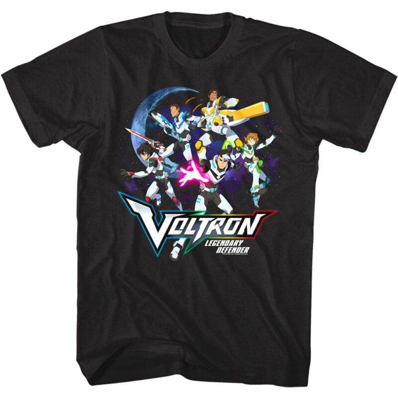 Voltron Legendary Defender in Space Men’s T Shirt