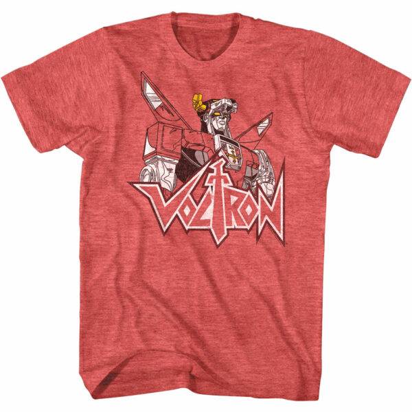Voltron Lion Force Robot Fade Men’s T Shirt