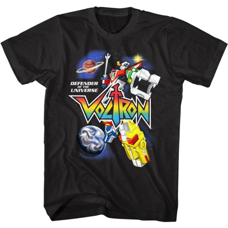 Voltron Lion Force Robot in Space Men’s T Shirt