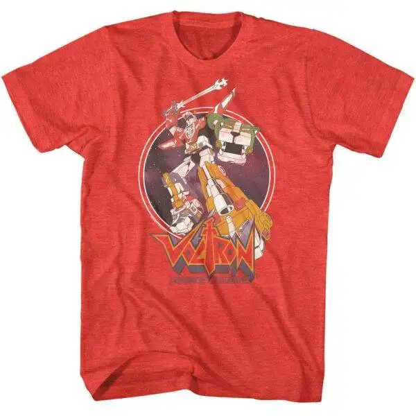 Voltron Defender of the Universe Men’s Red T Shirt