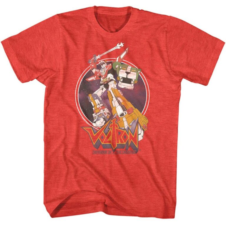 Voltron Defender of the Universe Men’s Red T Shirt