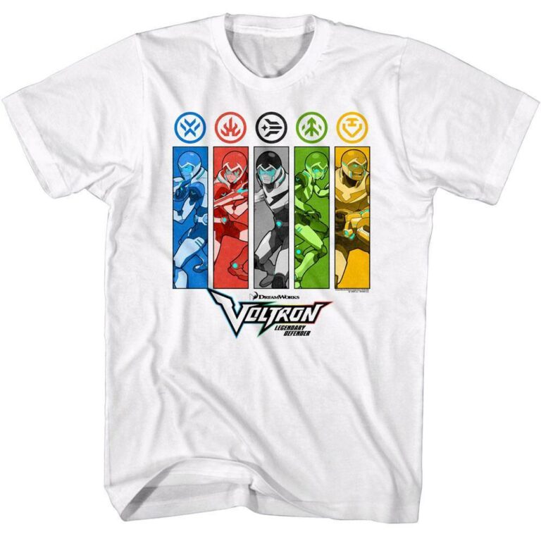 Voltron Lion Pilots Icons Men’s T Shirt