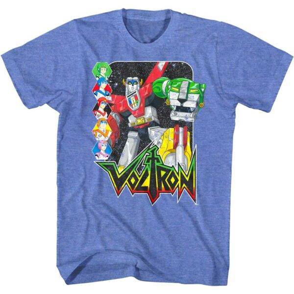 Voltron Robot & Pilots Men’s T Shirt