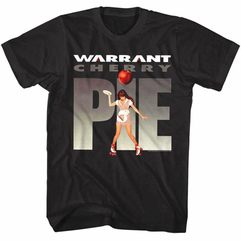 Warrant Cherry Pie Men’s Black T Shirt