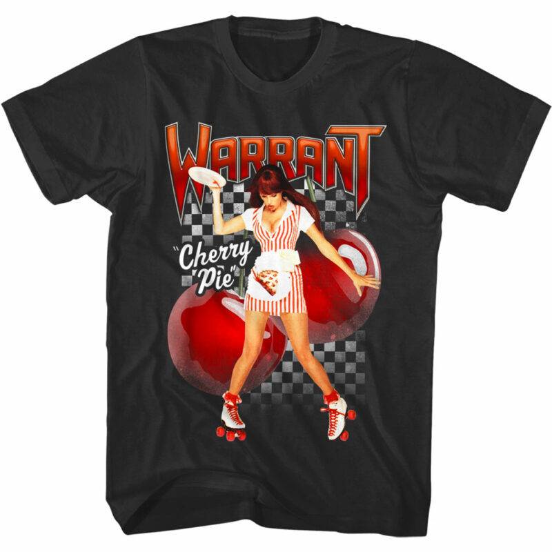 Warrant Cherry Pie Waitress Men’s T Shirt