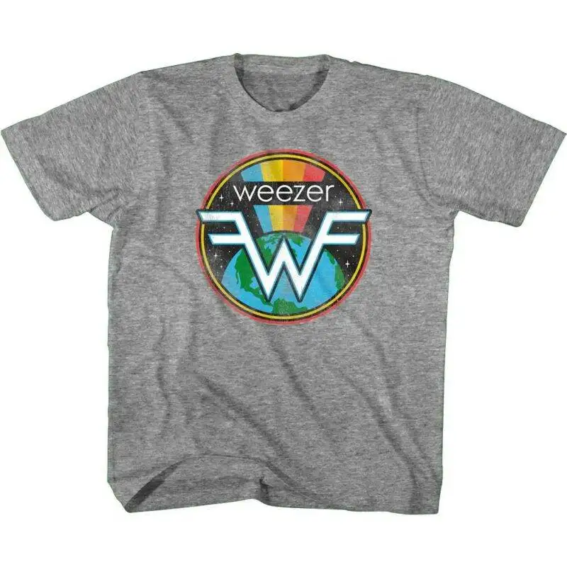 Weezer W Logo Kids Green T Shirt