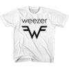 Weezer W Logo Kids White T Shirt