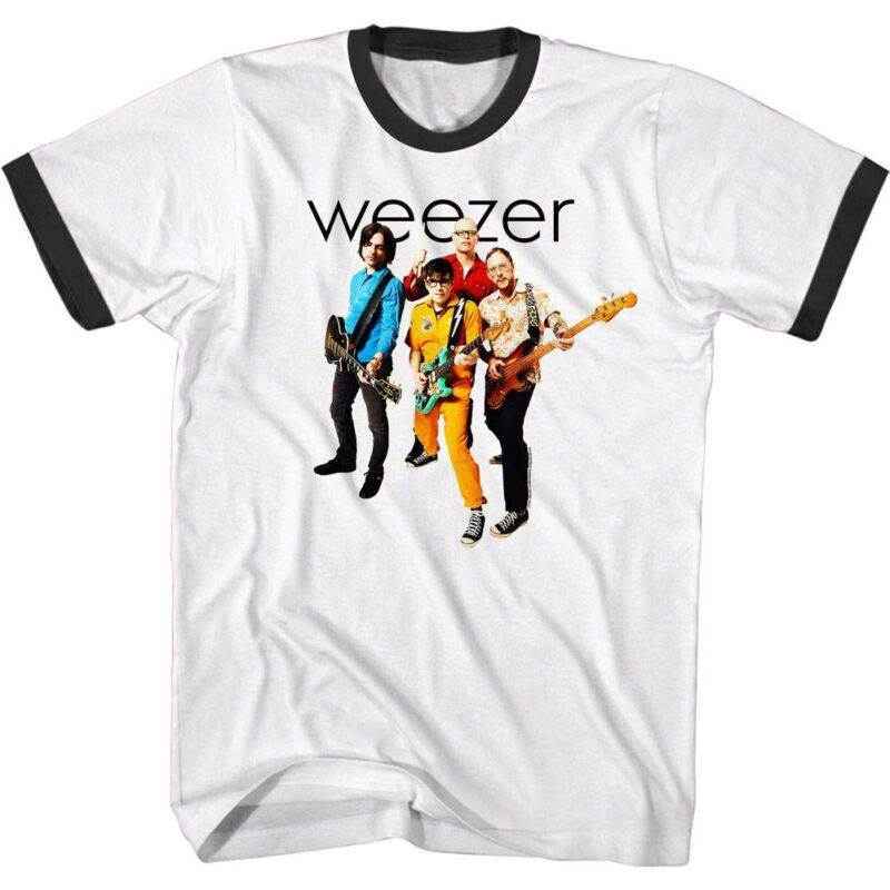 Weezer Rock Band Men’s Ringer T Shirt