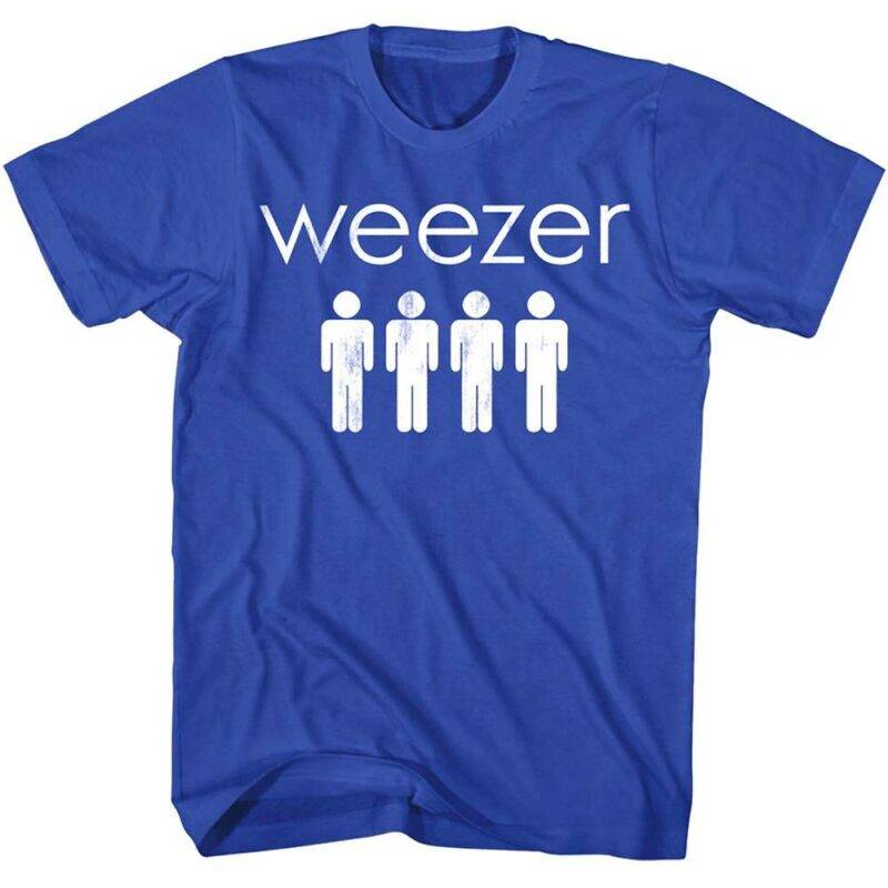 Weezer Four Evenly Spaced Dudes Men’s T Shirt