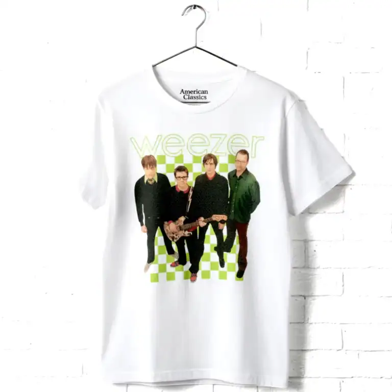 Weezer Green Album Cover T-Shirt, Graphic Rock Tees online