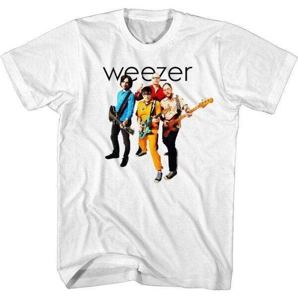 Weezer Rock Band Photo Men’s T Shirt