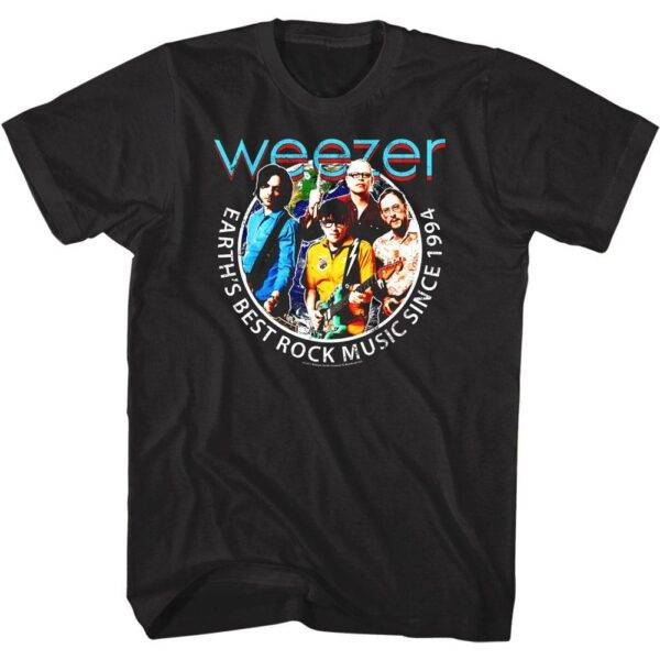 Weezer Earth’s Best Rock Music Men’s T Shirt