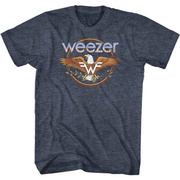 Weezer Flying Eagle Navy Men’s T Shirt