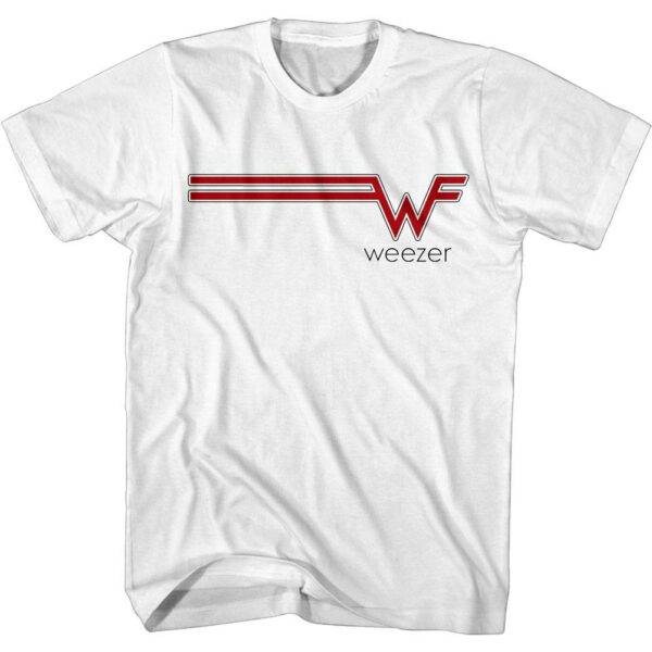 Weezer Striped Logo Men’s T Shirt