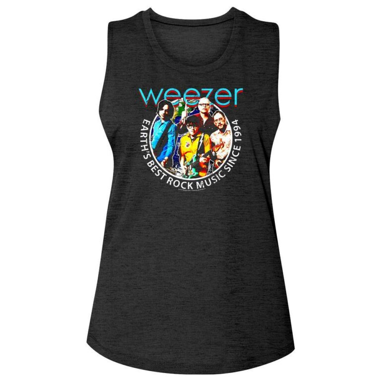 Weezer Earth’s Best Rock Music Women’s Tank