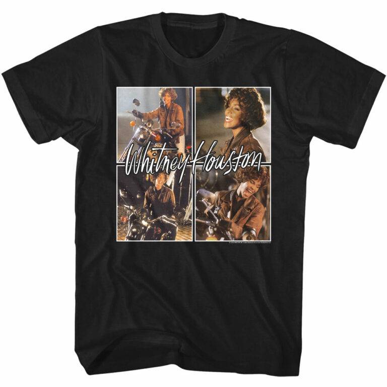 Whitney Houston I’m Your Baby Tonight Motorcycle Men’s T Shirt