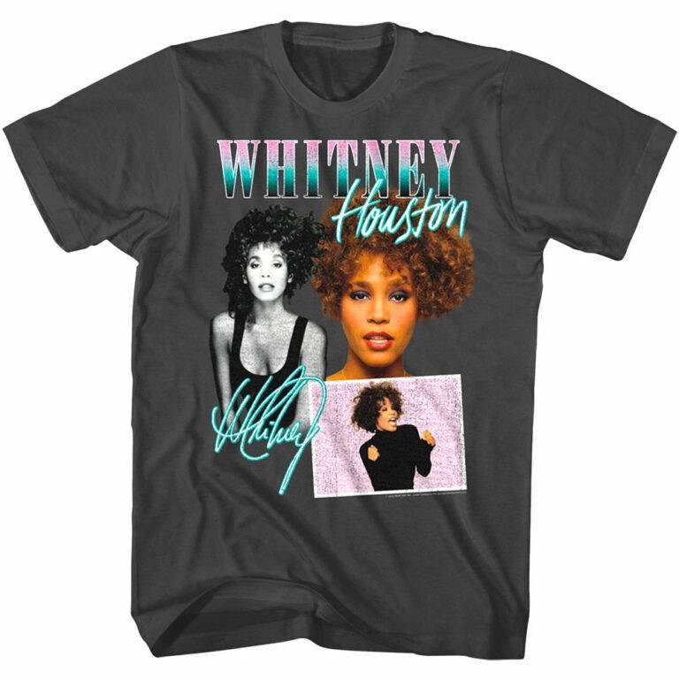 Whitney Houston Remembered Collage Men’s T Shirt