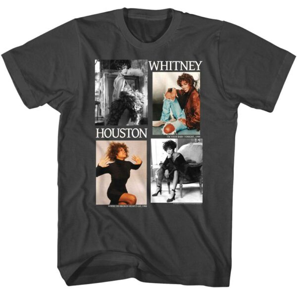 Whitney Houston Discography Men’s Gray T Shirt
