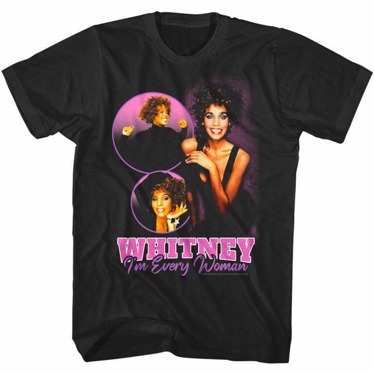 Whitney Houston I’m Every Woman Bubbles Men’s T Shirt