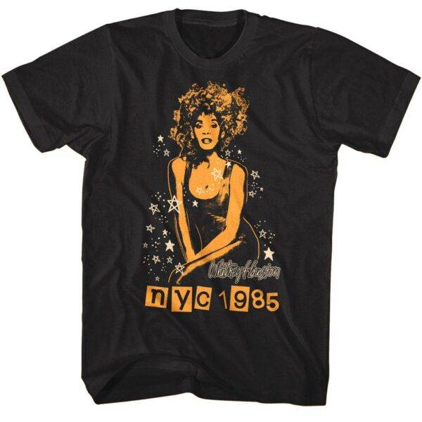 Whitney Houston NYC 1985 Men’s T Shirt