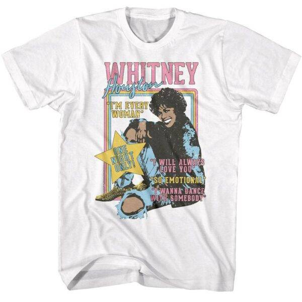 Whitney Houston One Night Only Men’s T Shirt
