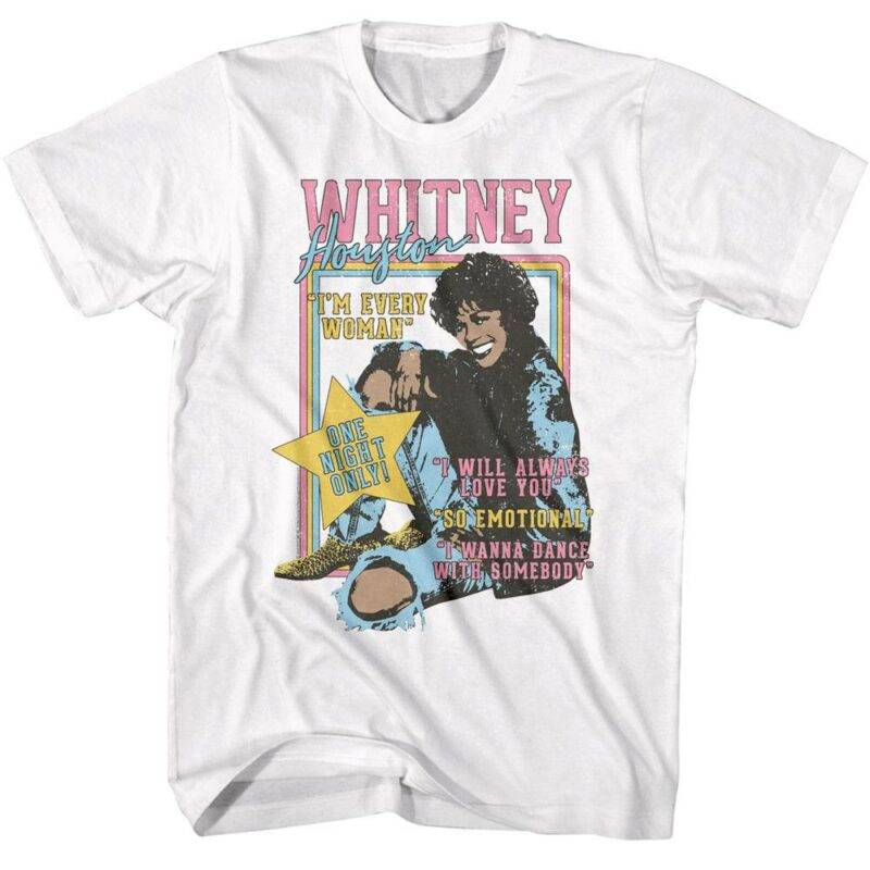 Whitney Houston One Night Only Men’s T Shirt