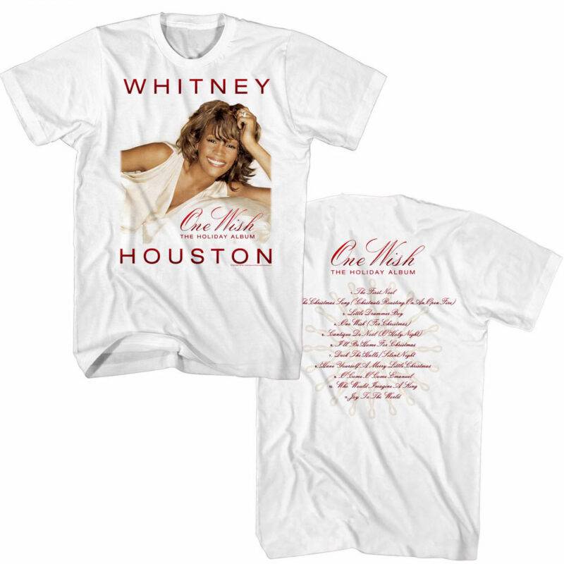 Whitney Houston One Wish Holiday Album Men’s T Shirt