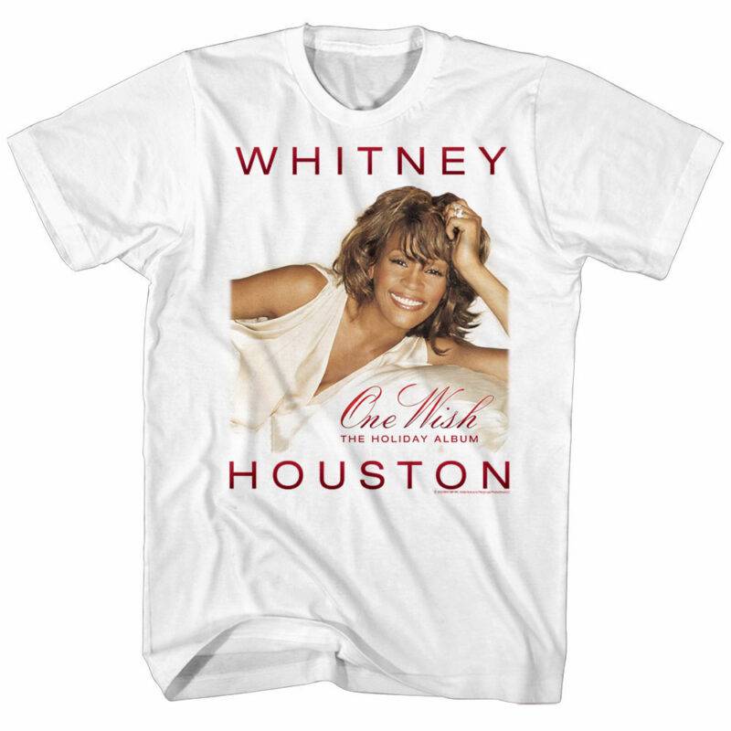 Whitney Houston One Wish Holiday Album Men’s T Shirt