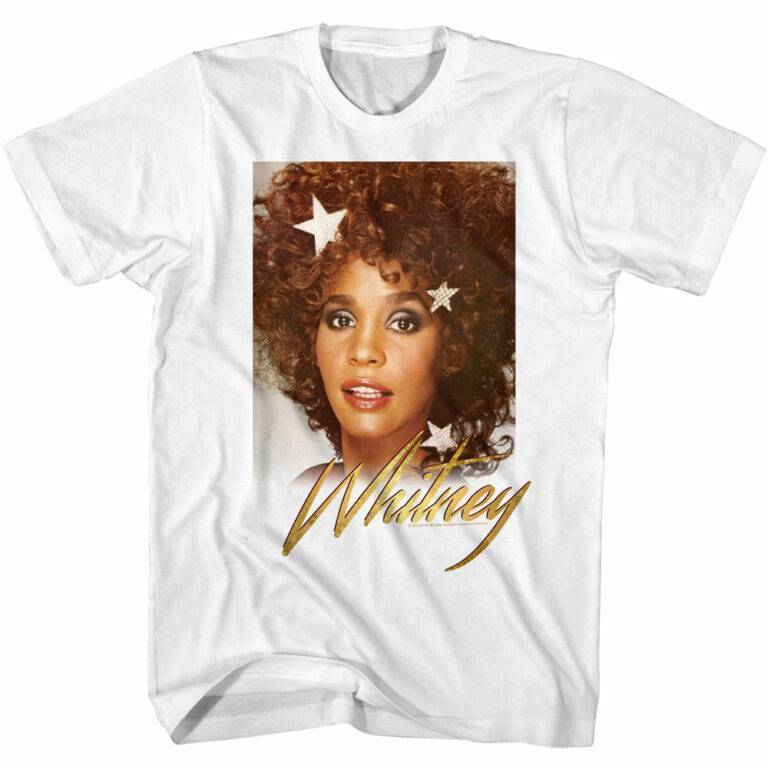 Whitney Houston Star Power Men’s T Shirt