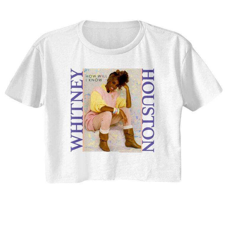 Whitney Houston how Will I Know Single Women’s Crop Top