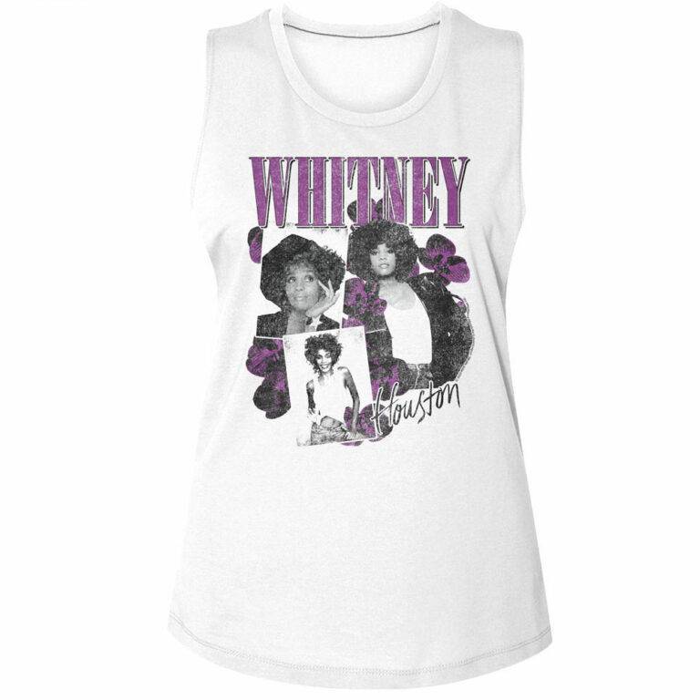 Whitney Houston Orchid Collage Women’s Tank