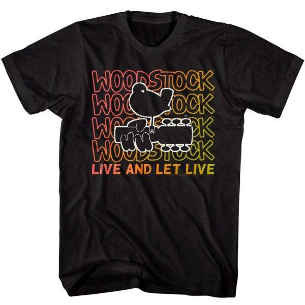 Woodstock Live & Let Live Men’s T Shirt