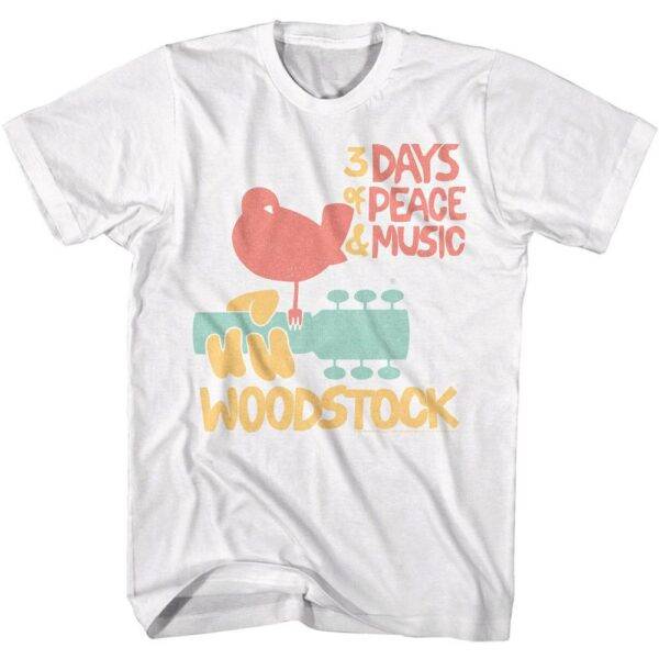 Woodstock 3 Days of Peace & Music Men’s T Shirt