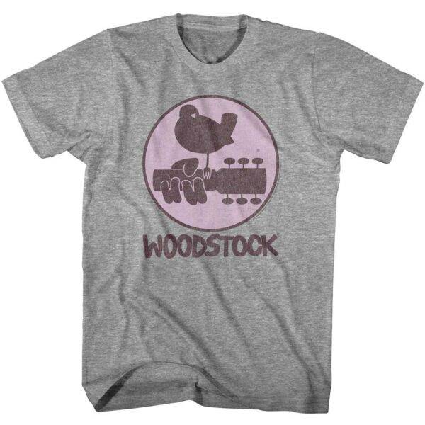 Woodstock Dove Guitar Logo Men’s T Shirt