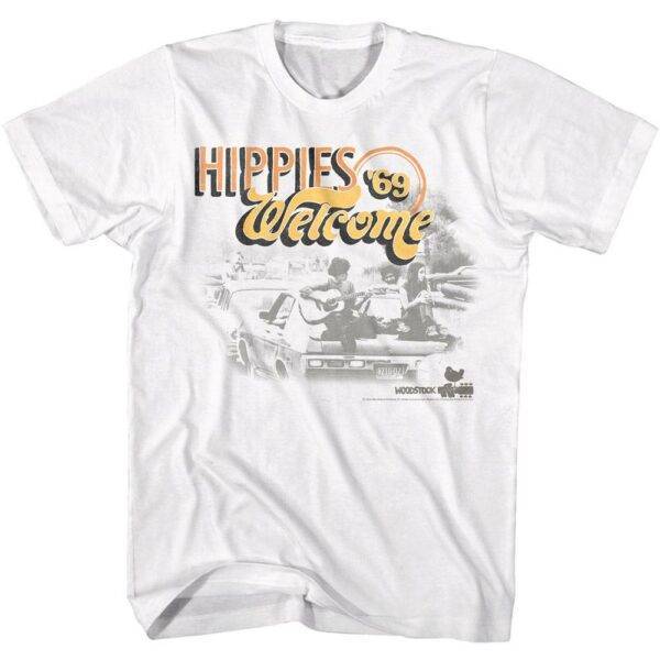 Woodstock Hippies Welcome 69 Men’s T Shirt